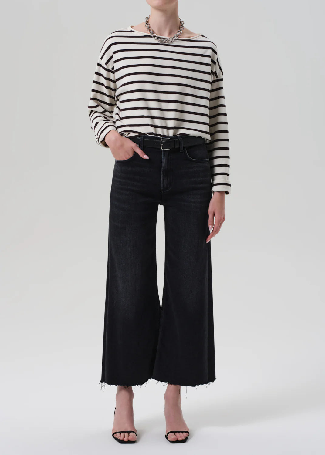 Lyra Wide Leg Crop in Medallion