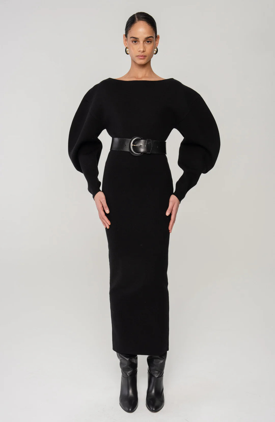 Randy Knit Dress in Black