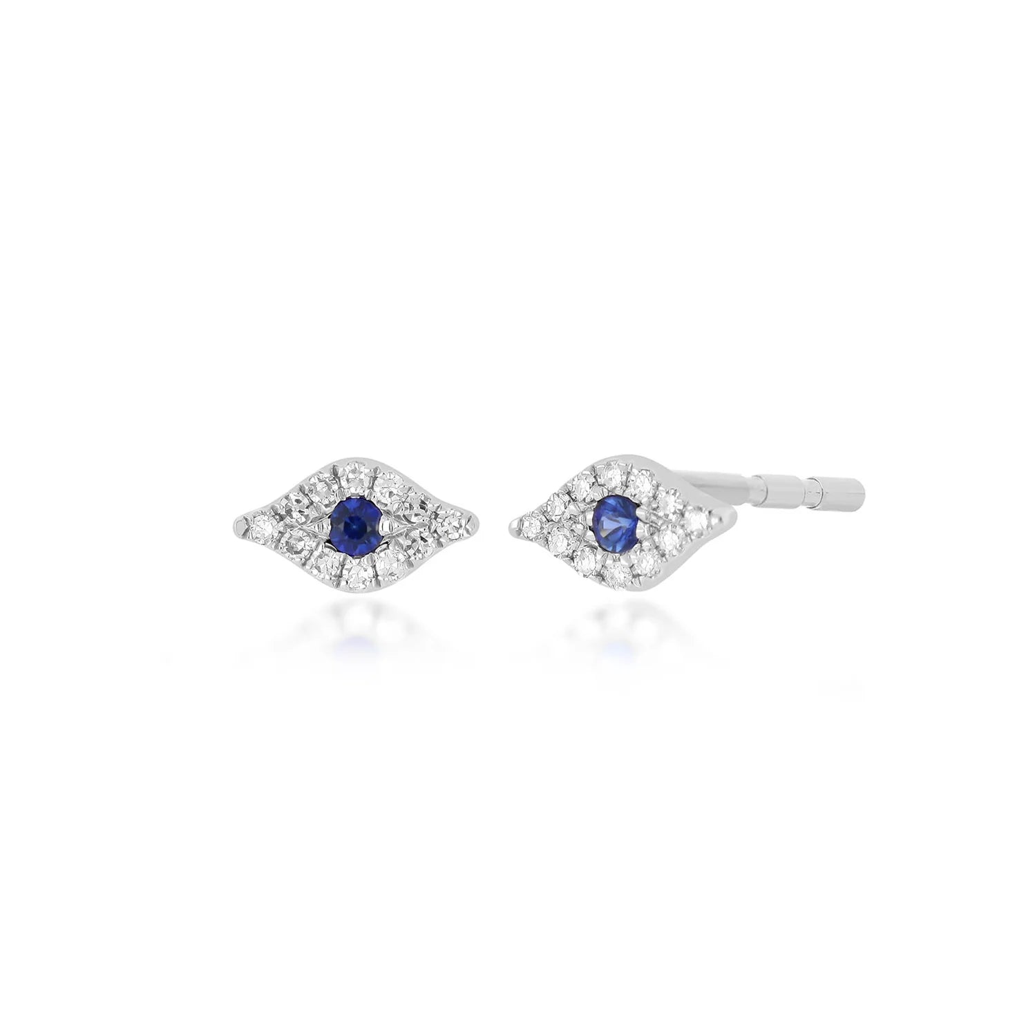 Mini Diamond Evil Eye Stud Earring