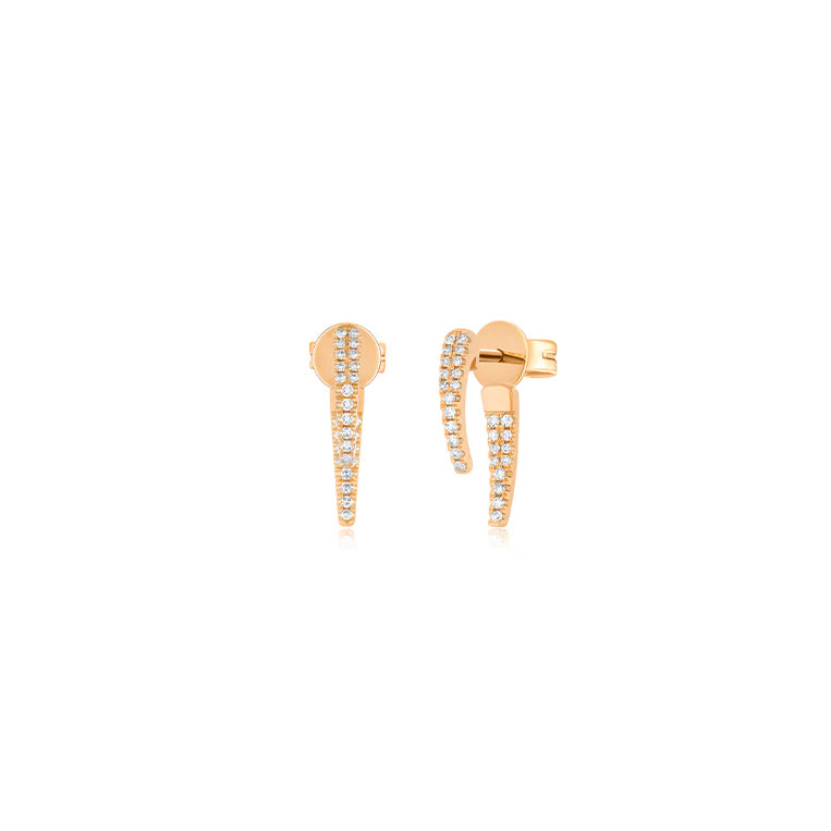 Mini Hook Diamond Earring