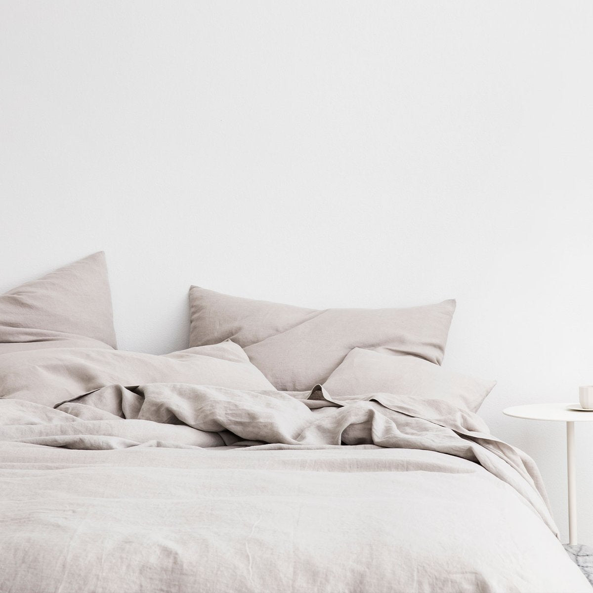 Linen Duvet Cover in Smoke Gray