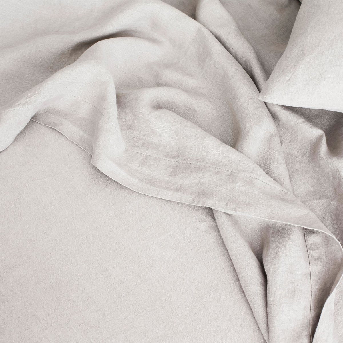 Linen Sheet Set With Pillowcases in Smoke Gray