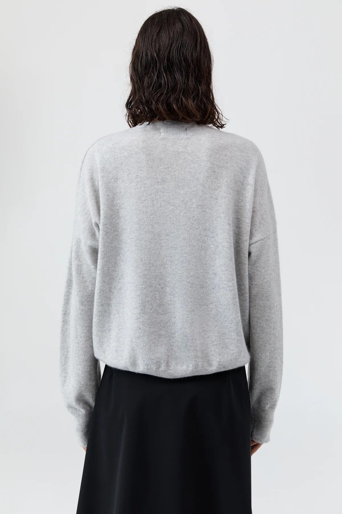 Cashmere Sweater in Grey Marle