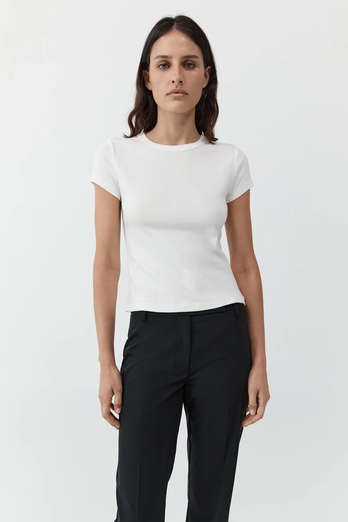 Organic Cotton Baby Tee in White