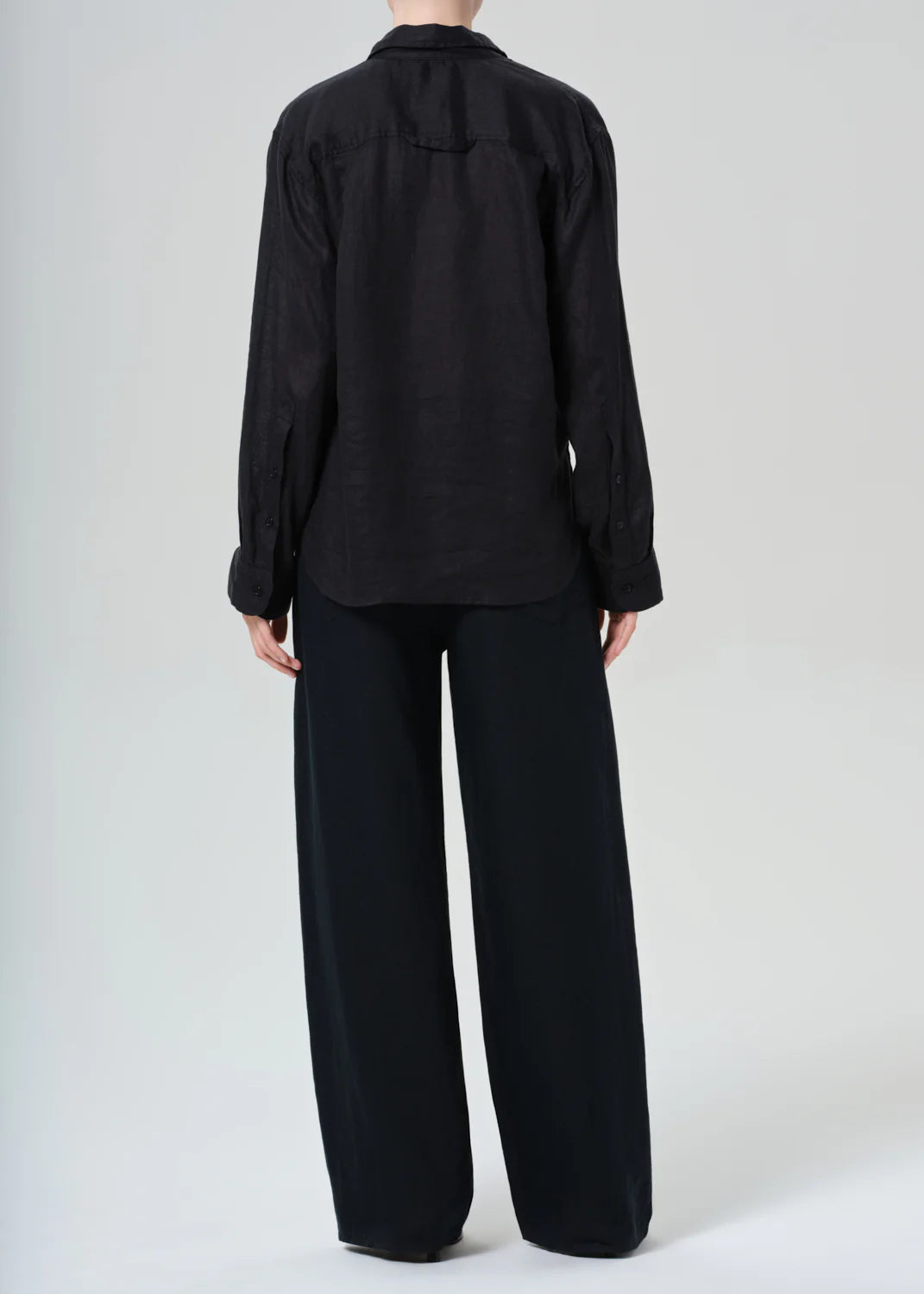 Brynn Drawstring Trouser in Black