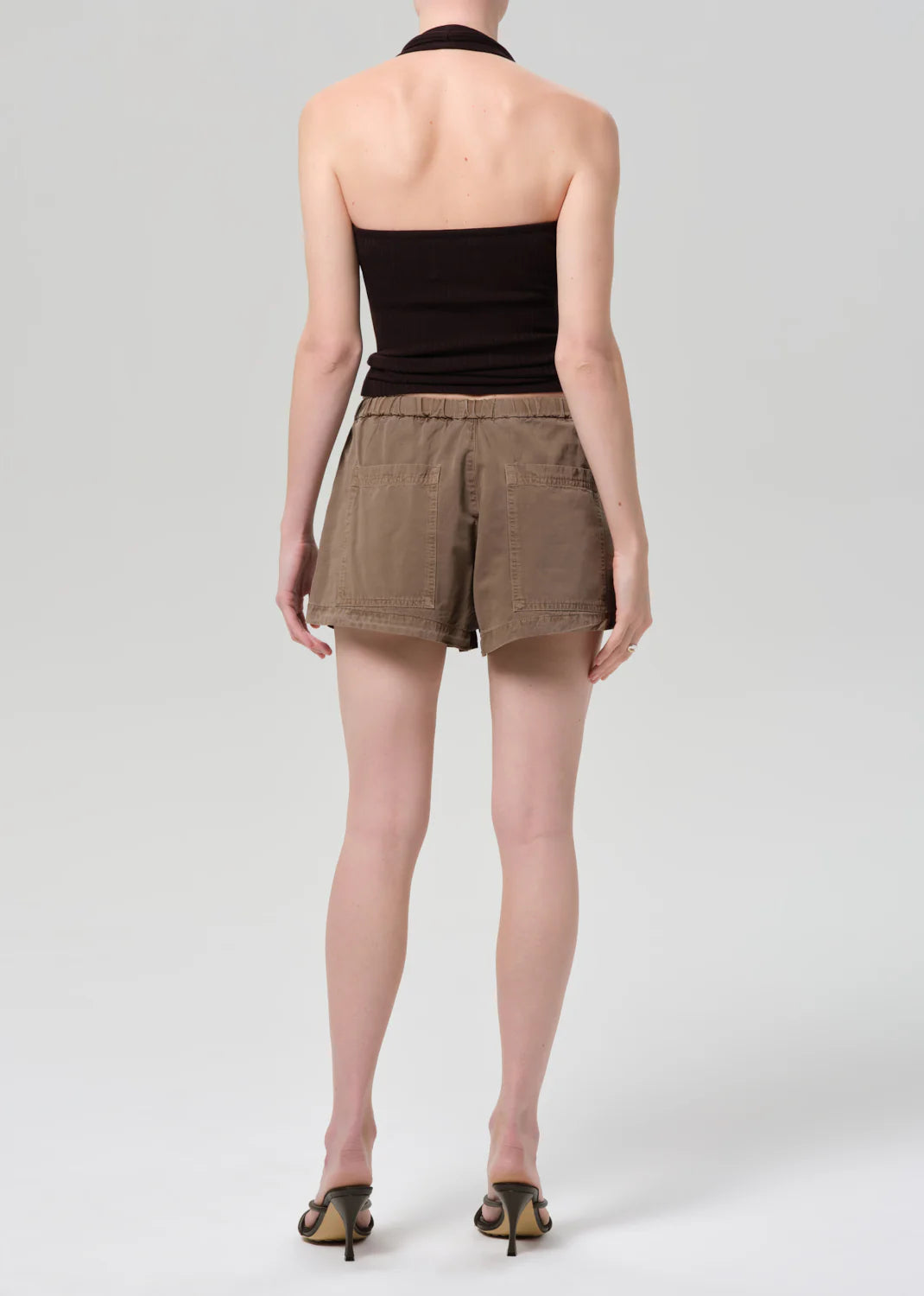 Este Drawstring Short in Cocoa
