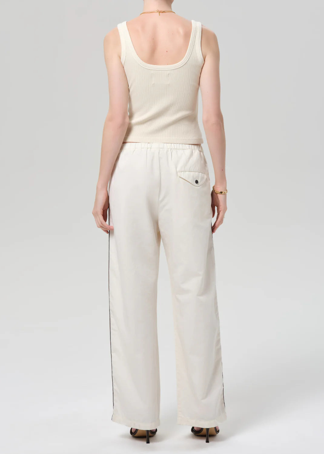 Aurora Track Pant in Cream