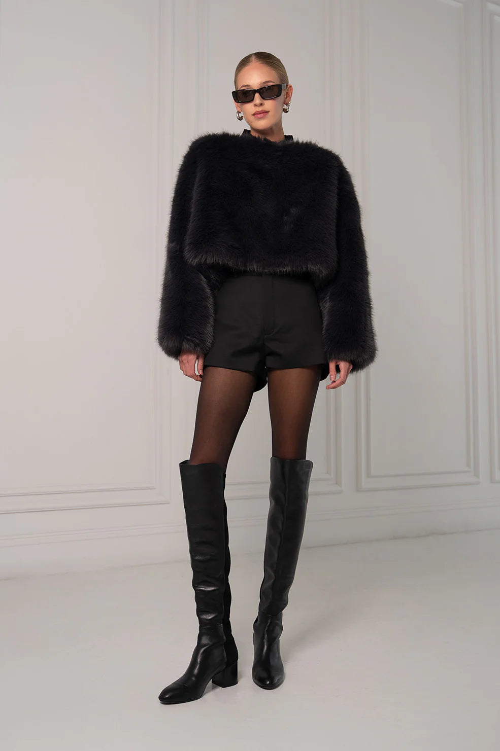 Lucienne Fur in Charcoal
