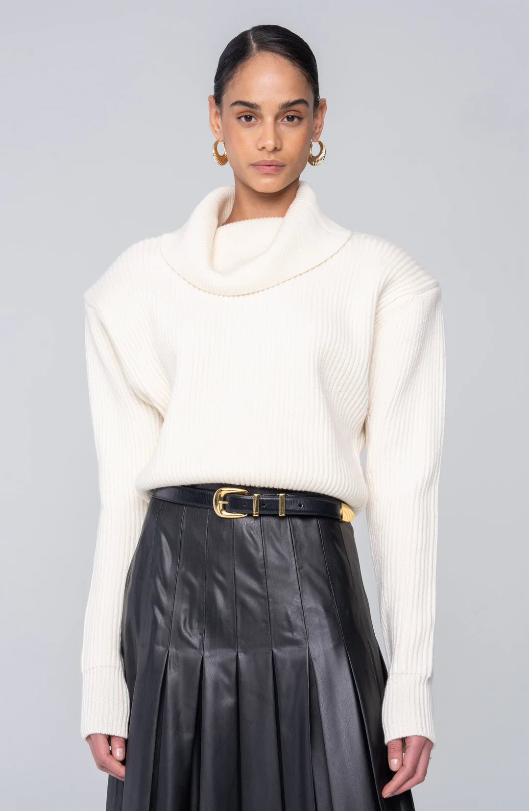 Camilla Knit Top in Ivory