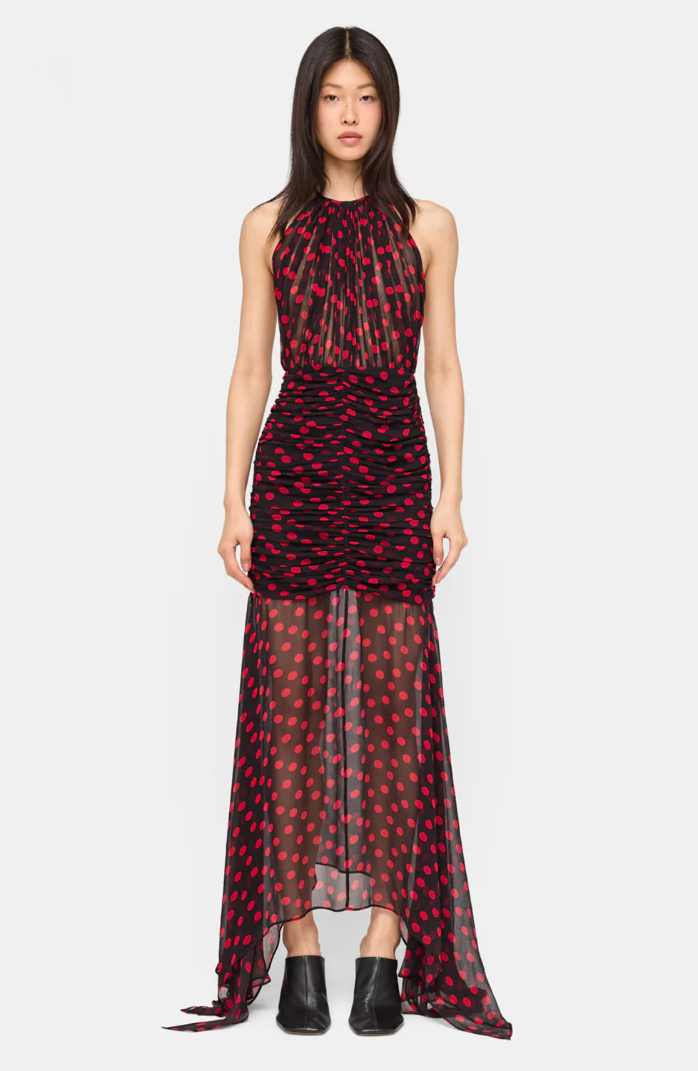 Tilda Dress in Black/Red
