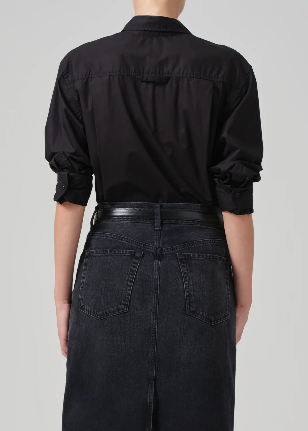 Shrunken Kayla Shirt in Black