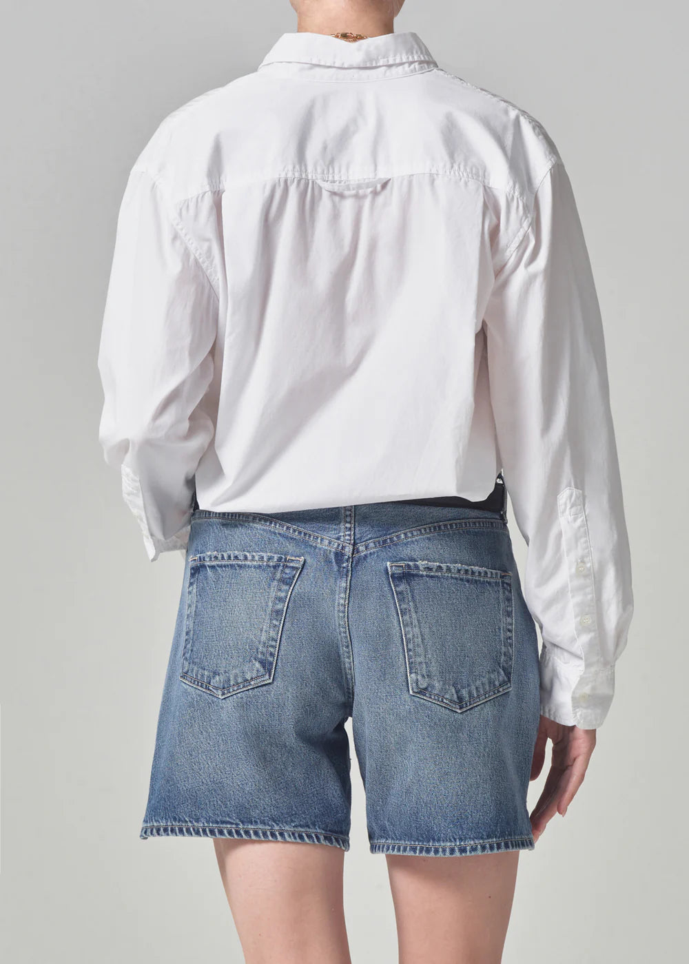 Shrunken Kayla Shirt in Optic White