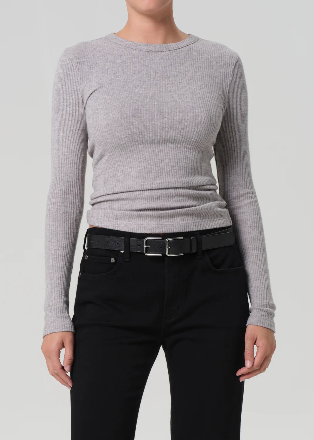 Bina Crewneck in Heather Grey