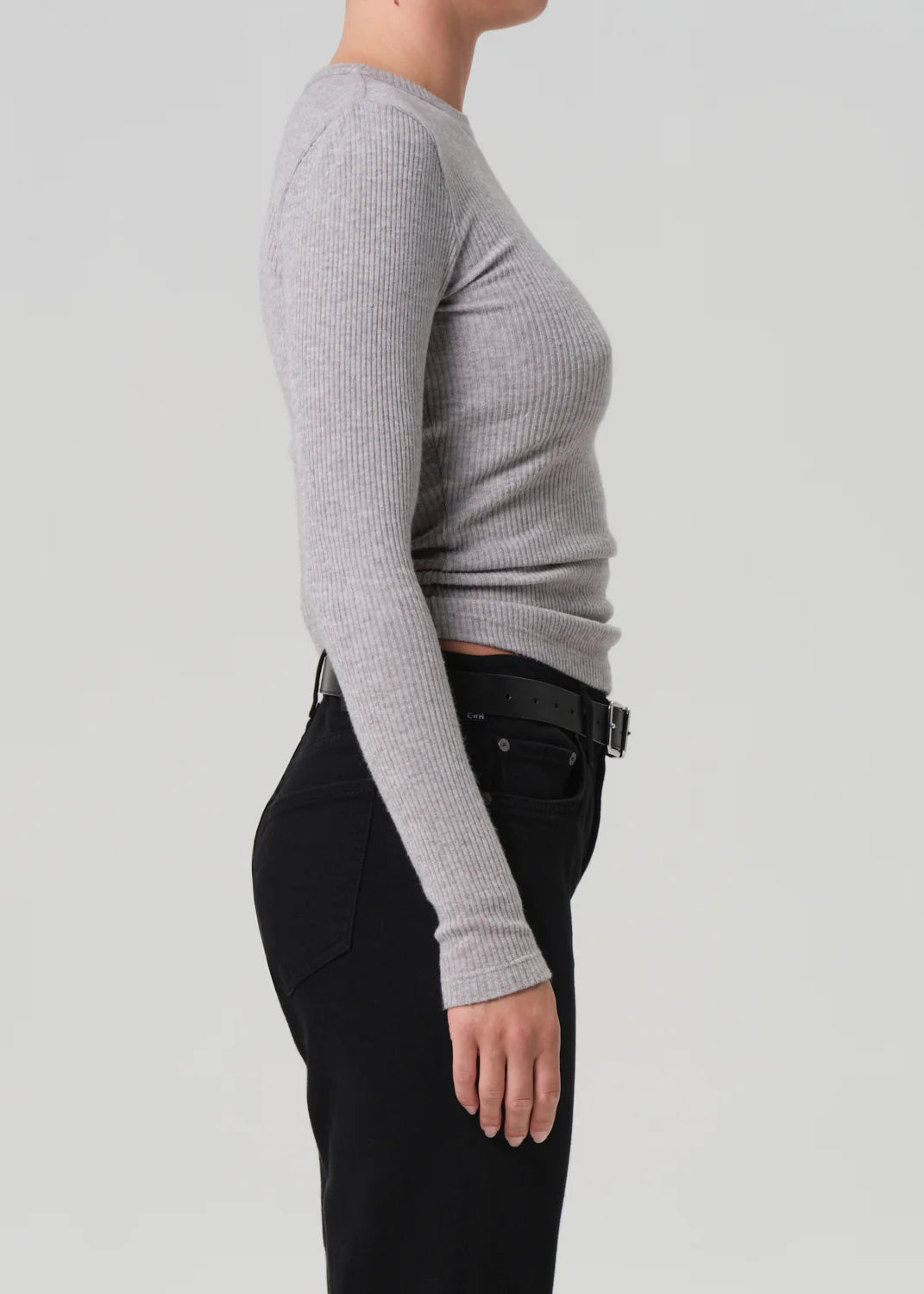 Bina Crewneck in Heather Grey
