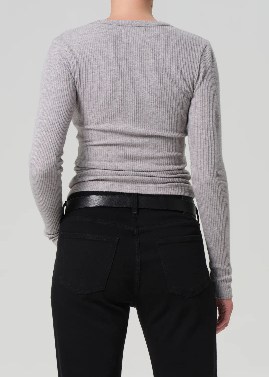 Bina Crewneck in Heather Grey