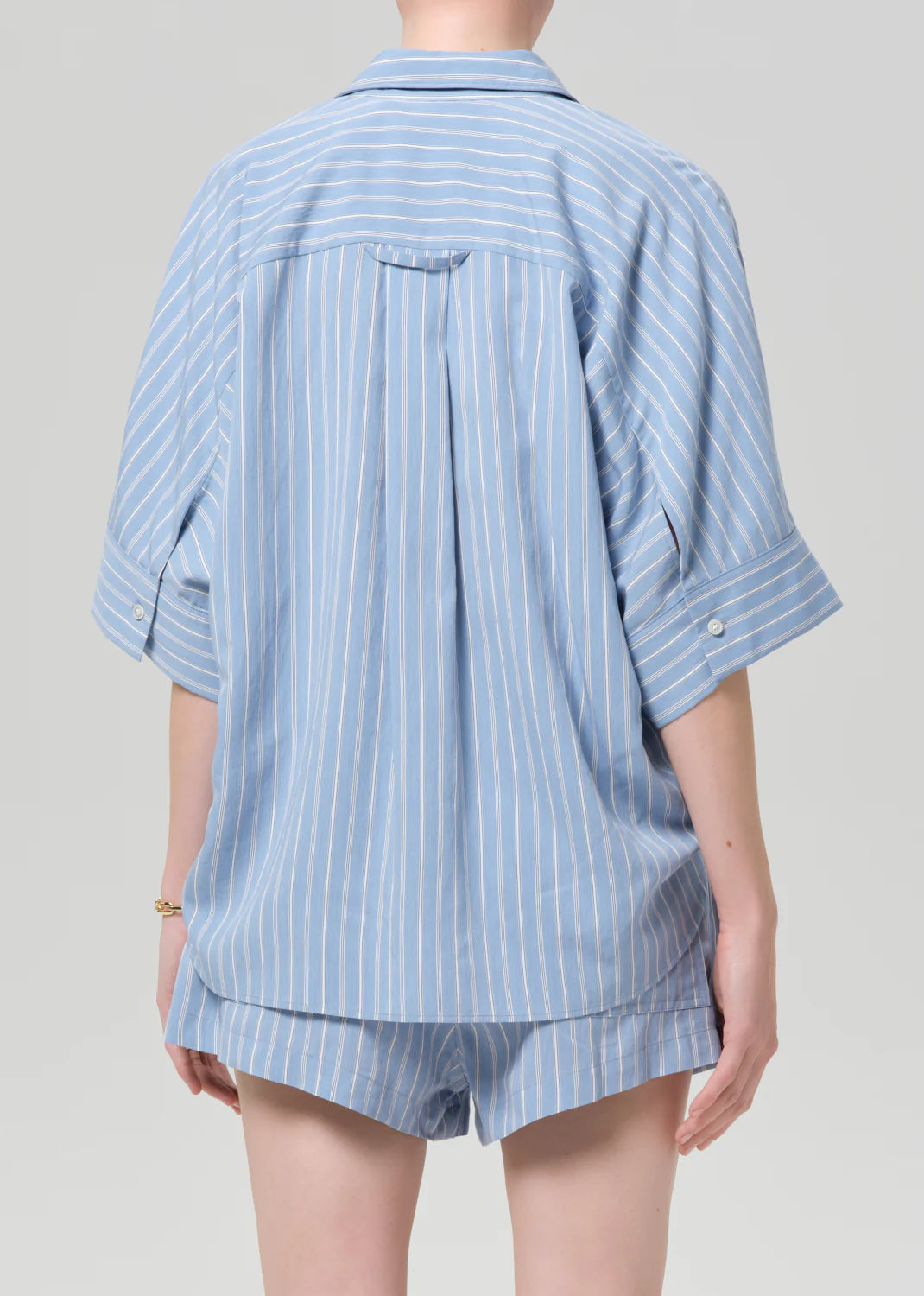 Claire Origami Shirt in Capri Stripe