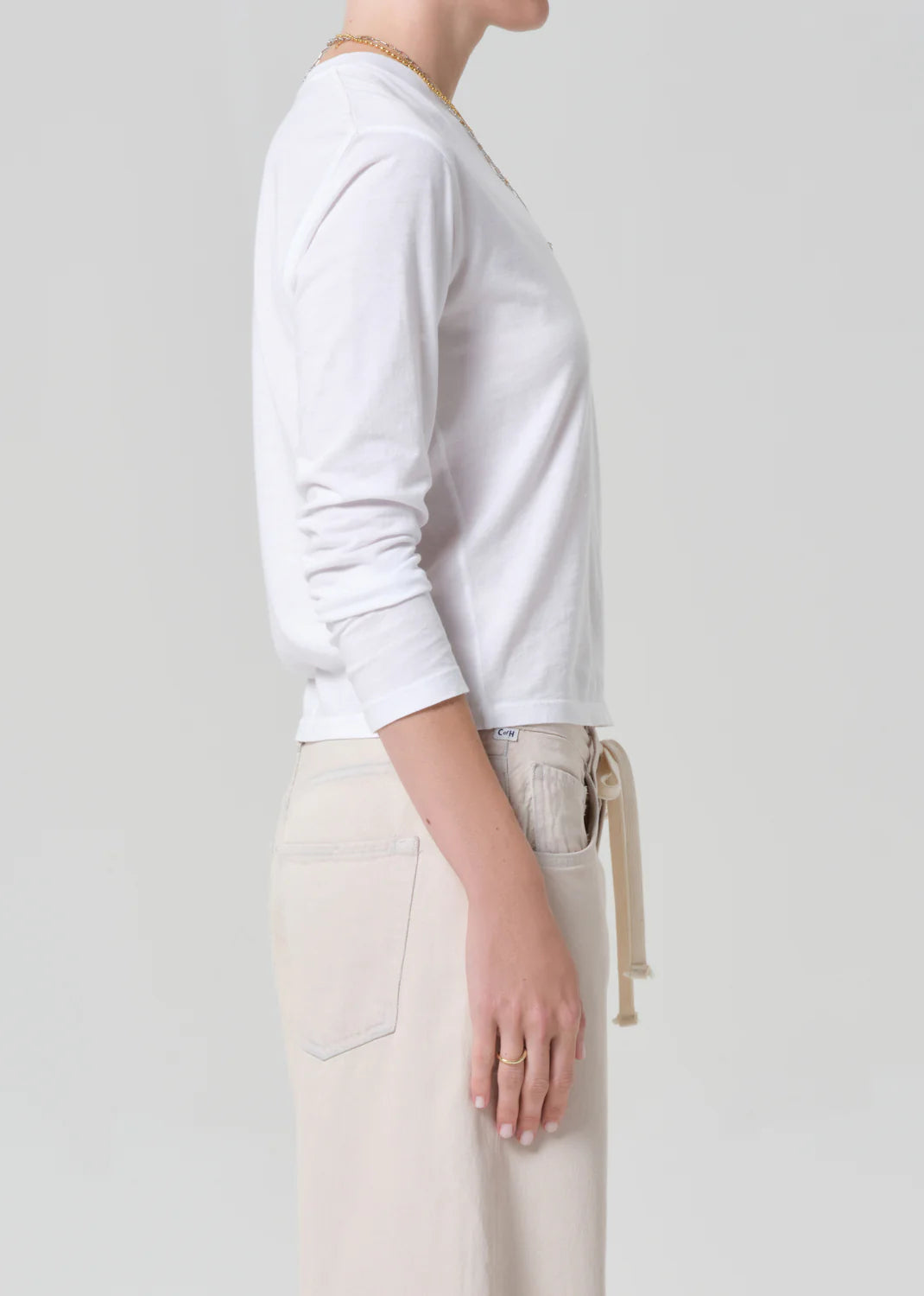 Sabine Long Sleeve in White