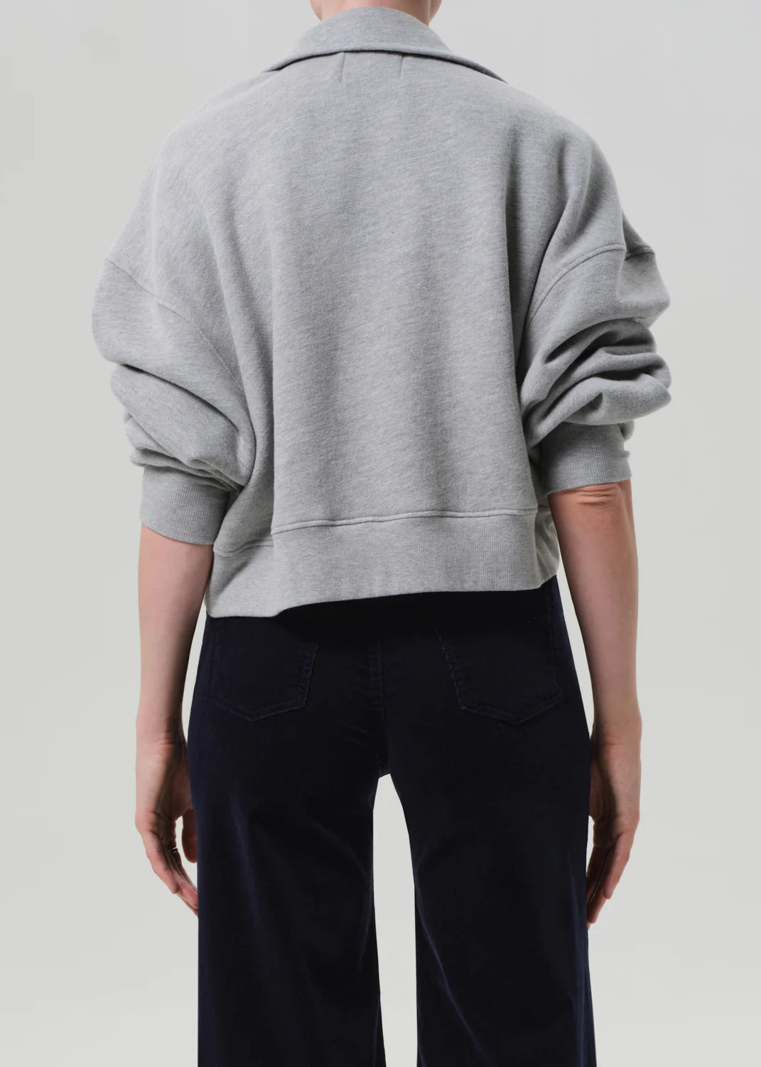 Mirelle Funnel Neck in Heather Grey