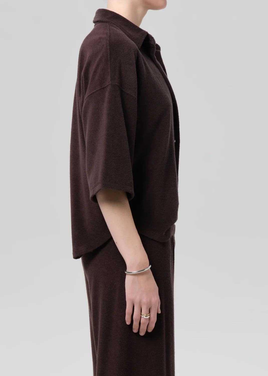 Francis Knit Shirt in Chocolate