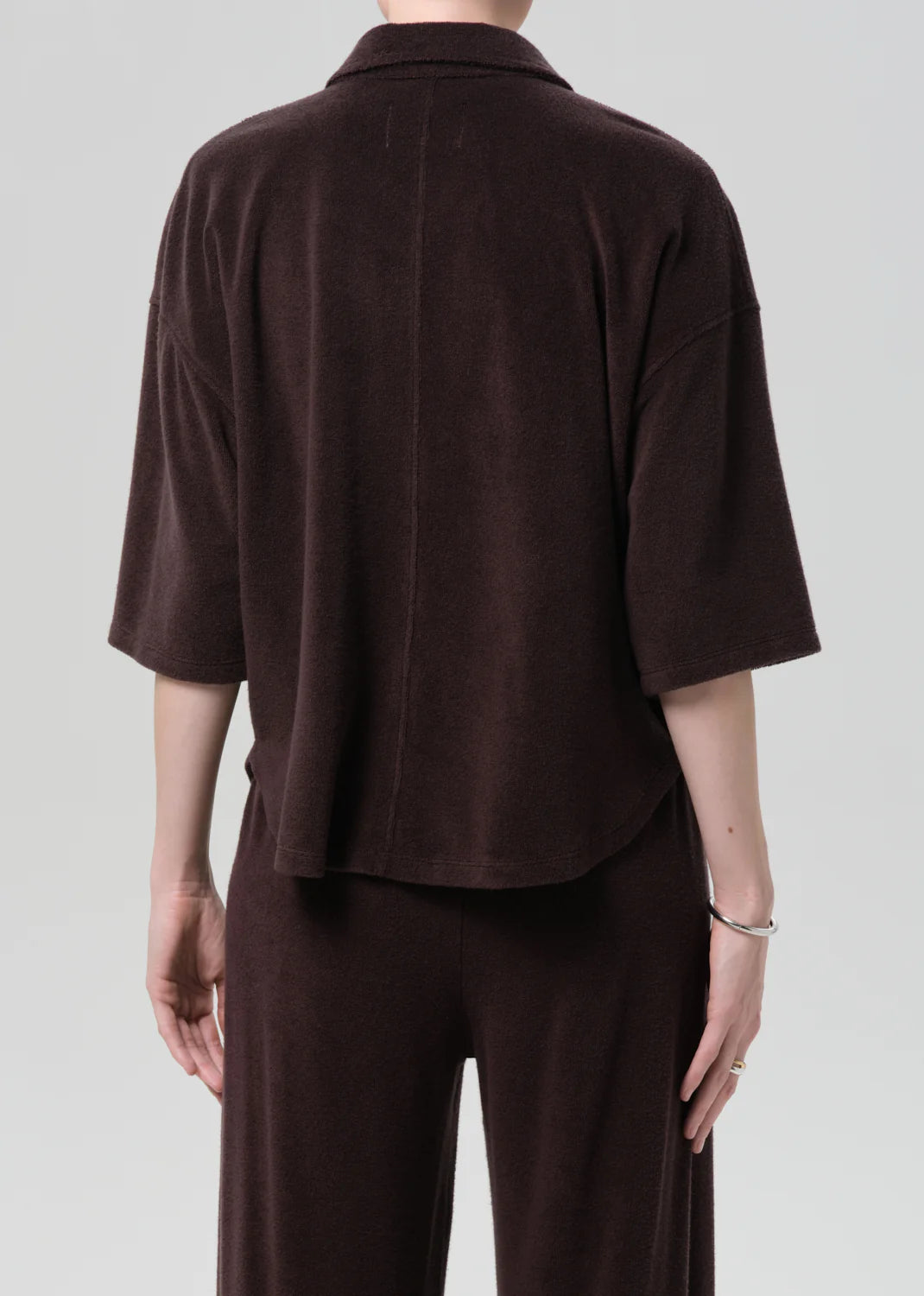Francis Knit Shirt in Chocolate