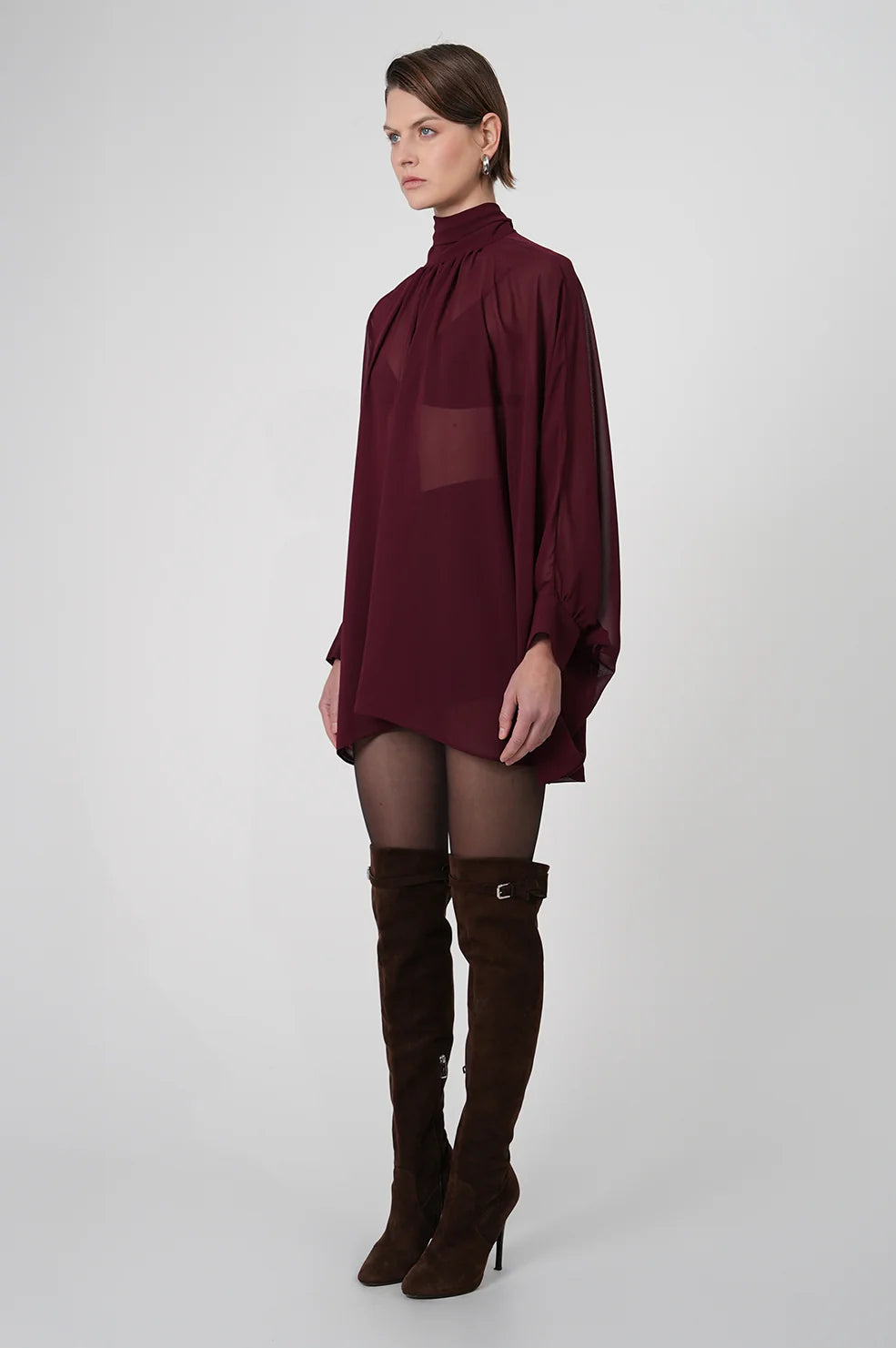 Juliette Dress in Burgundy