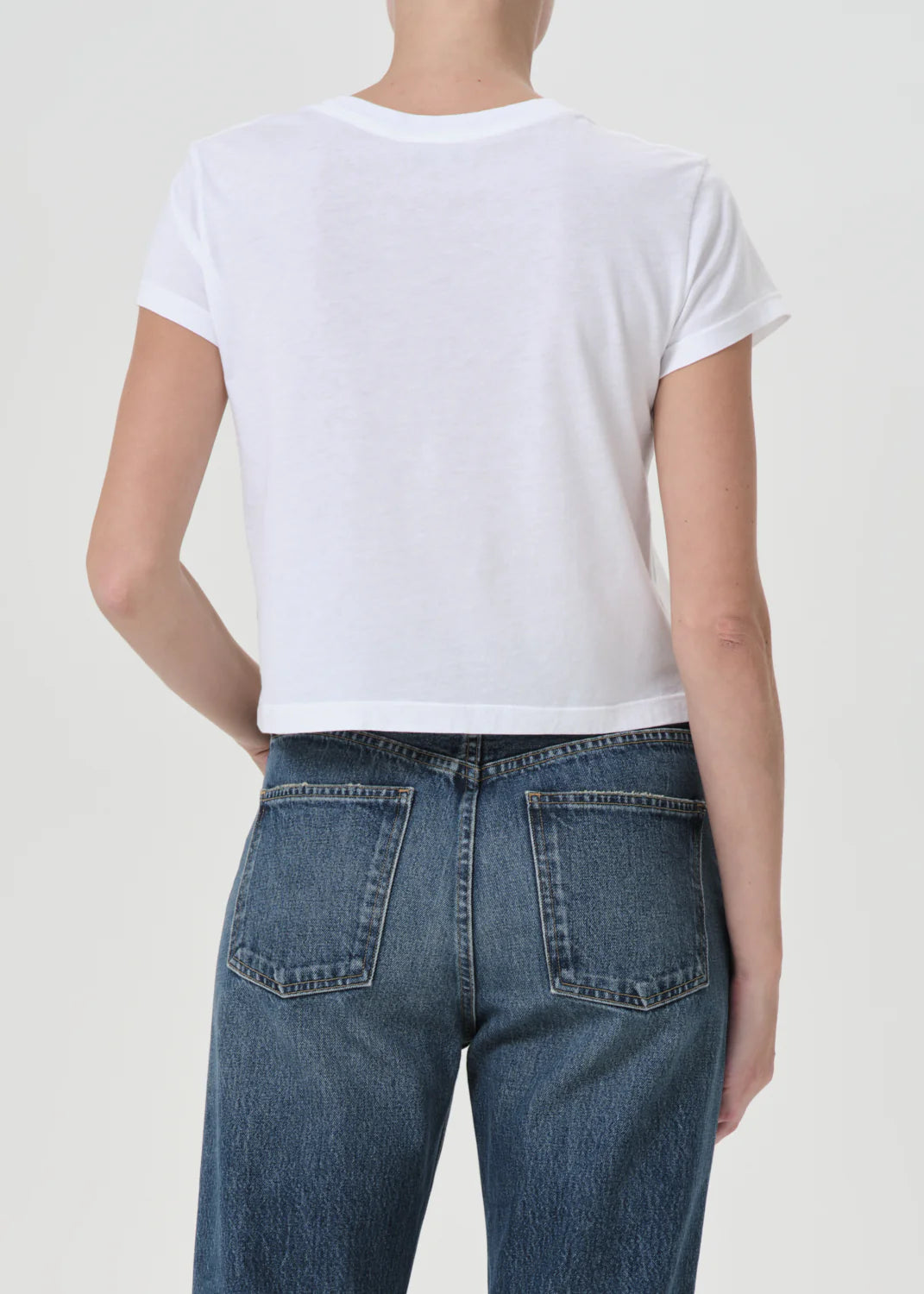 Adine Shrunken Tee in White