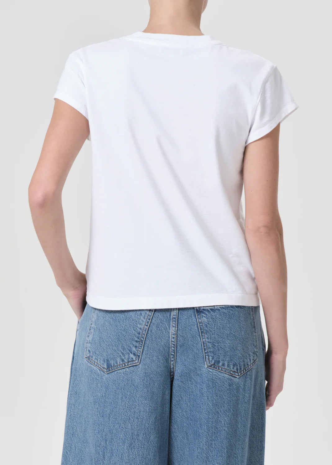 Bryce Cap Sleeve in White