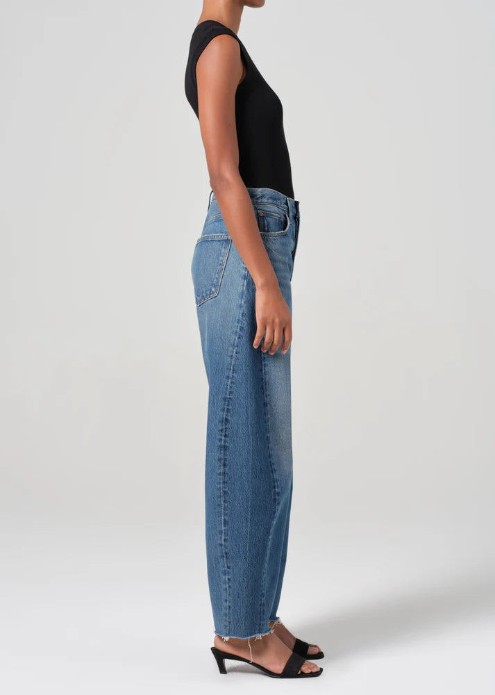 Luna High Rise Pieced Taper in Split