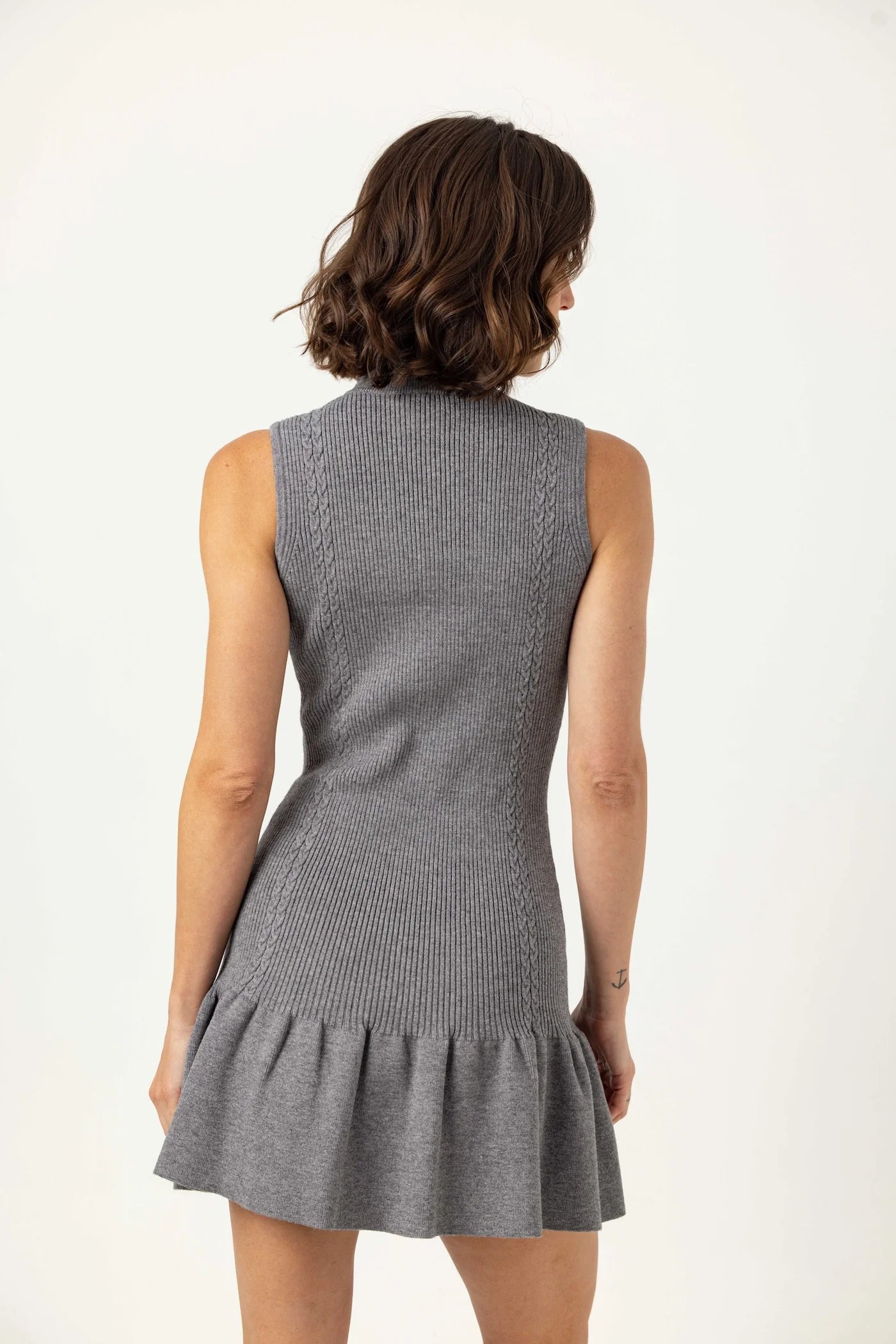 Anissa Dress in Fog Heather Grey