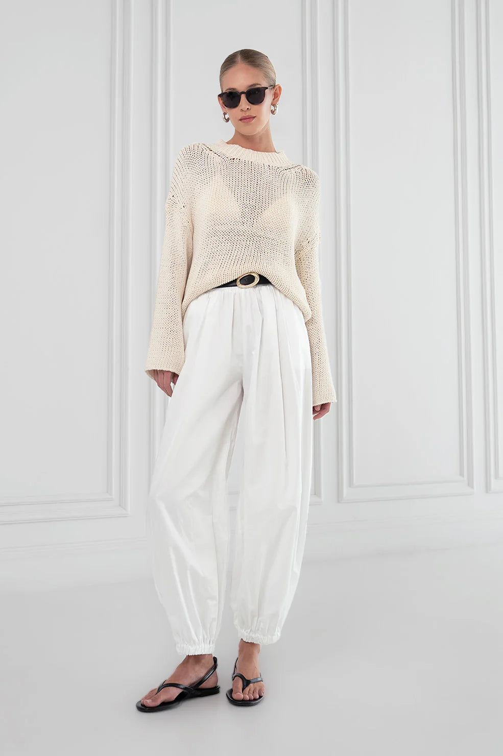 Hazel Sweater in Cream