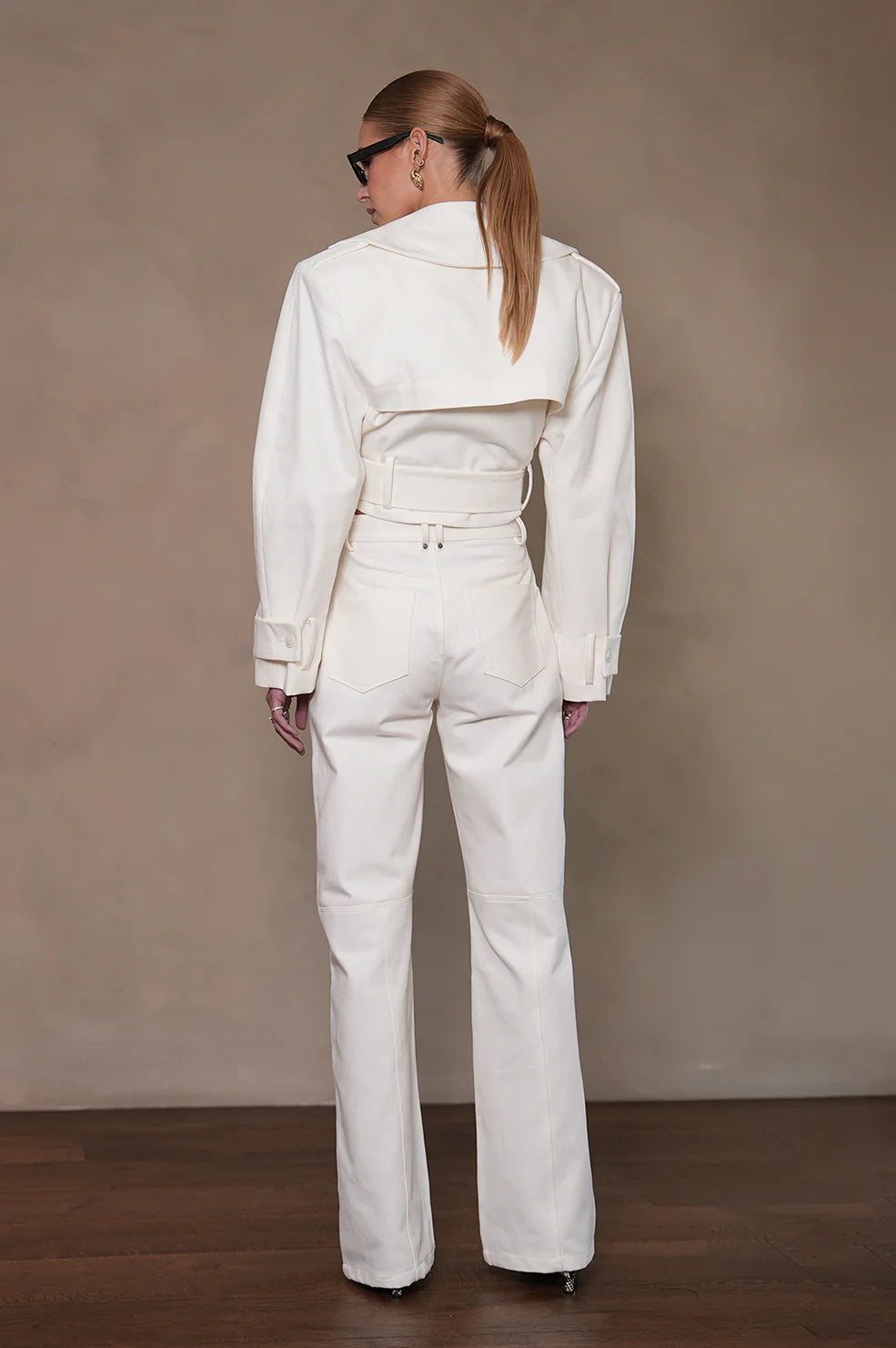 Talia Trench in White