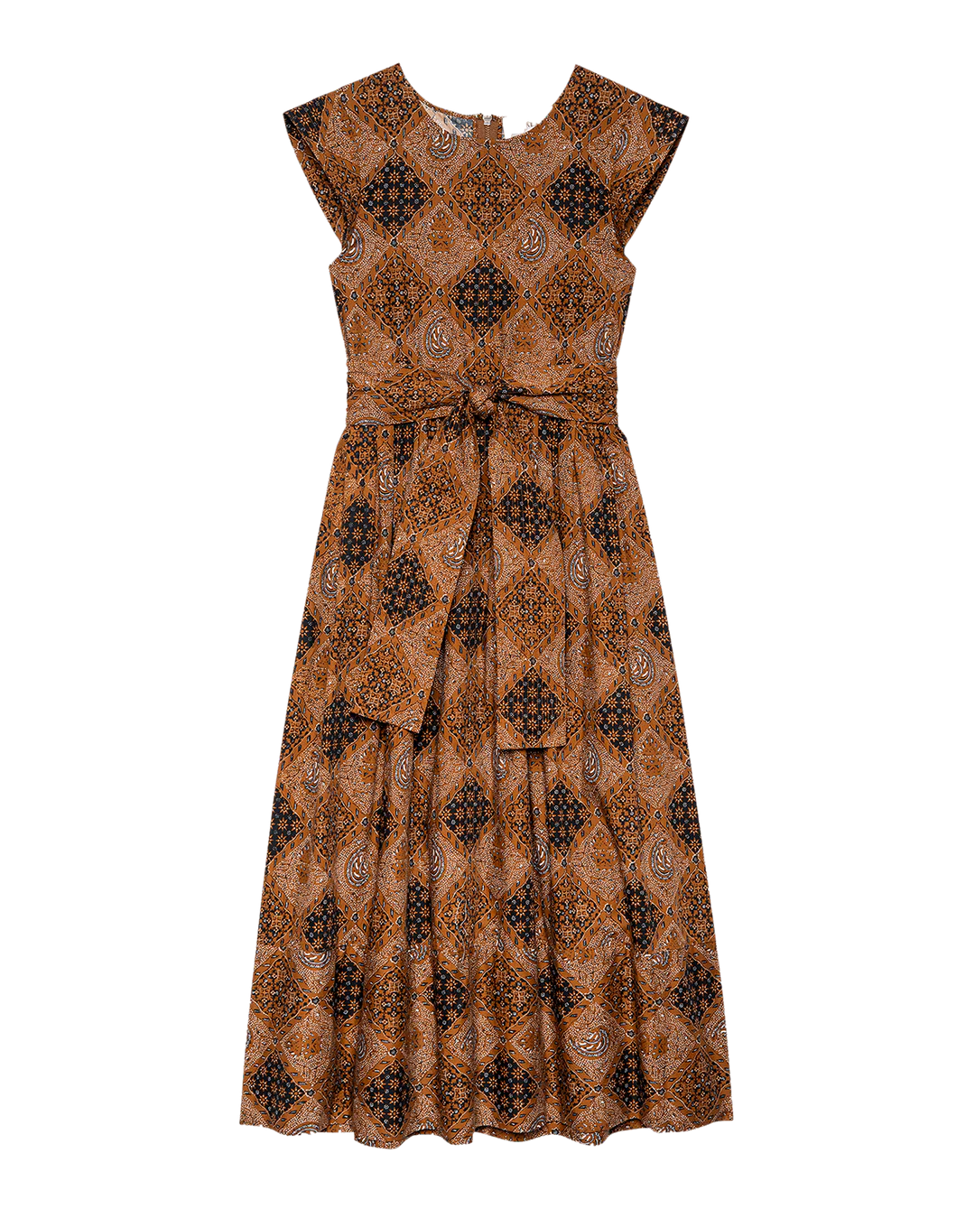 The Tulsa Dress in Geo Bandana Print