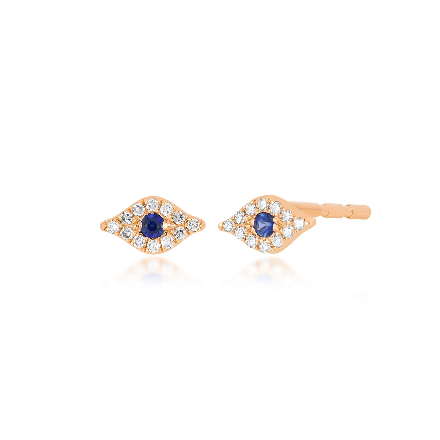Mini Diamond Evil Eye Stud Earring