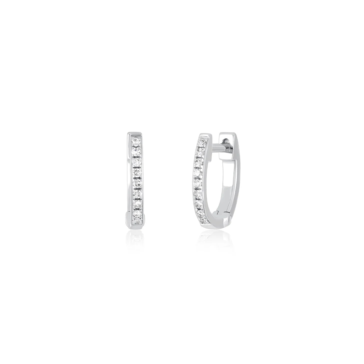 Diamond Mini Huggie Earring