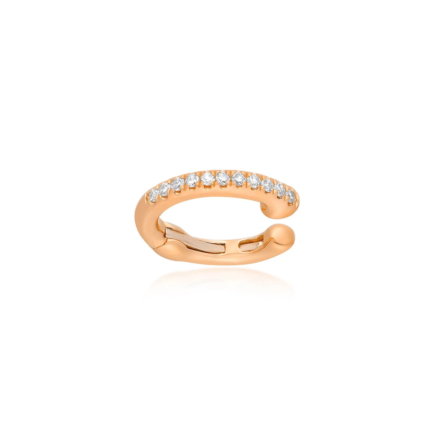 Prong Set Diamond Baguette Ear Cuff