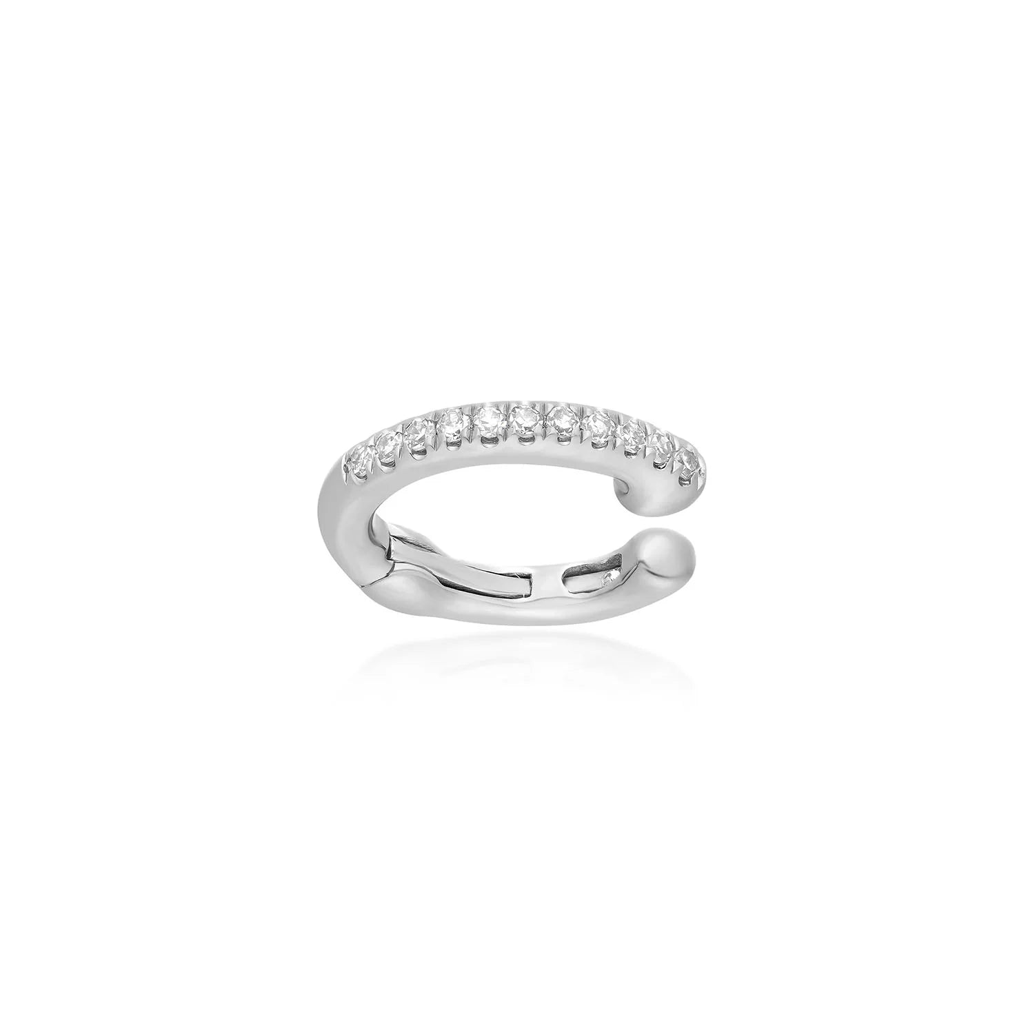 Prong Set Diamond Baguette Ear Cuff