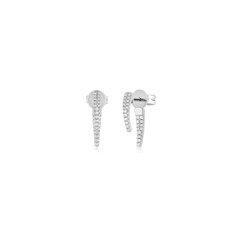 Mini Hook Diamond Earring