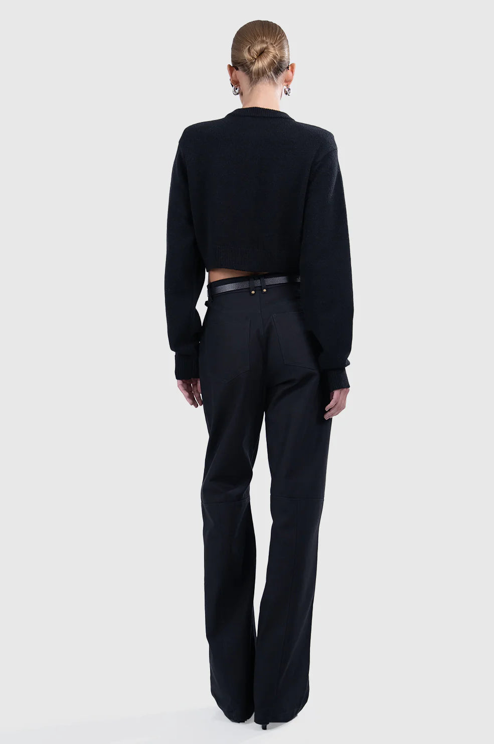 Lara Denim Pants in Black