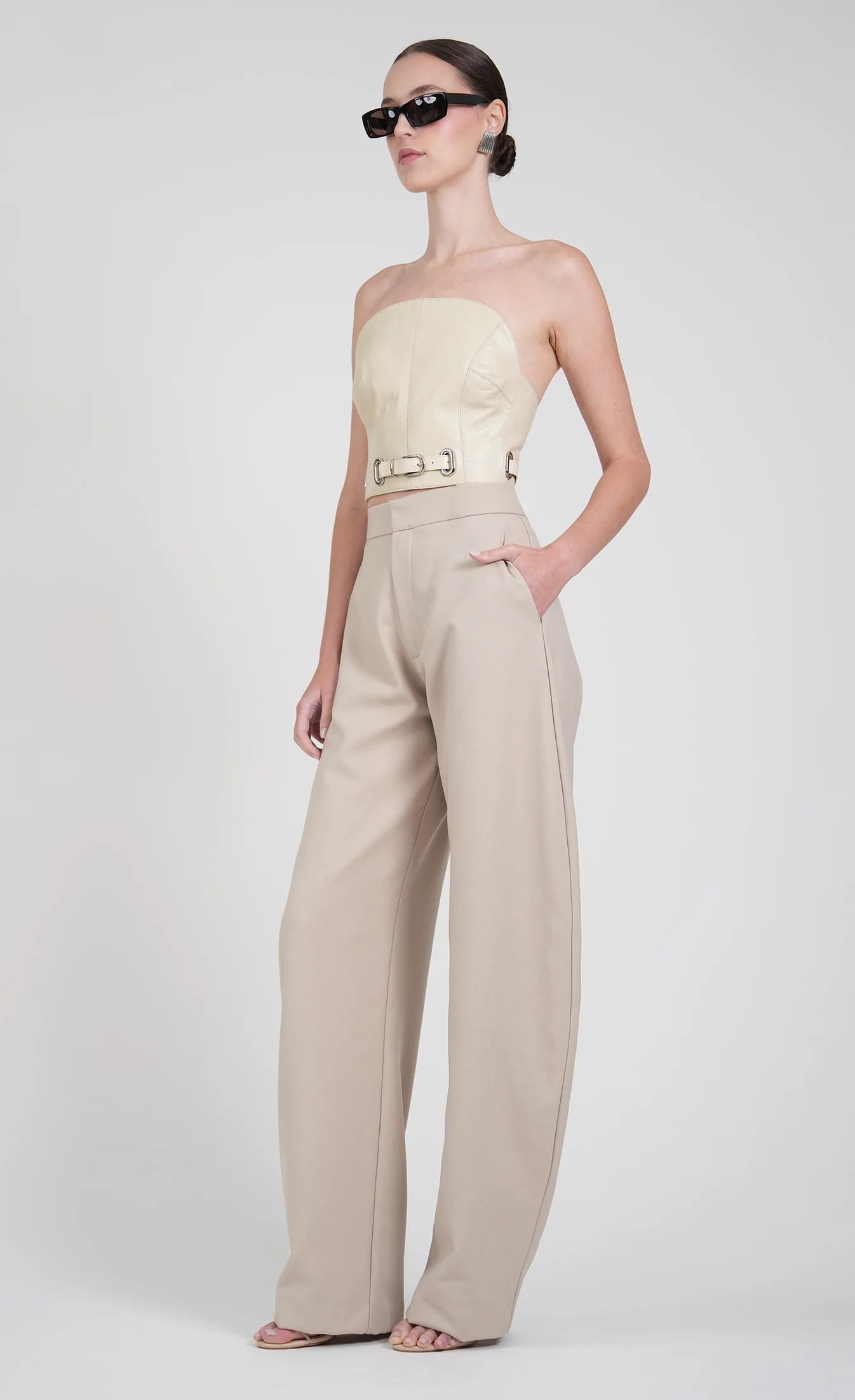 Sylvana Trouser in Beige