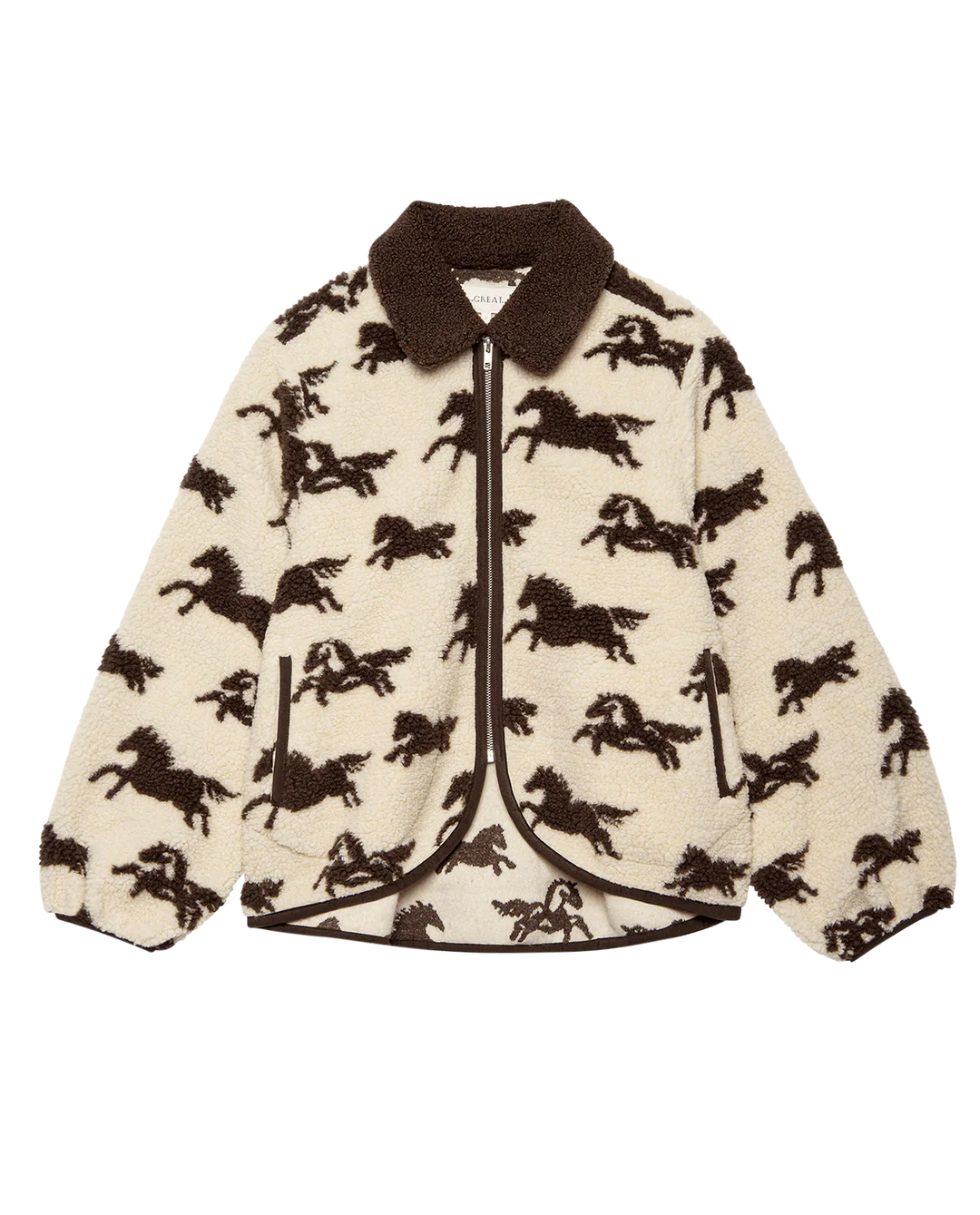 The Pasture Jacket in Cream with Hickory