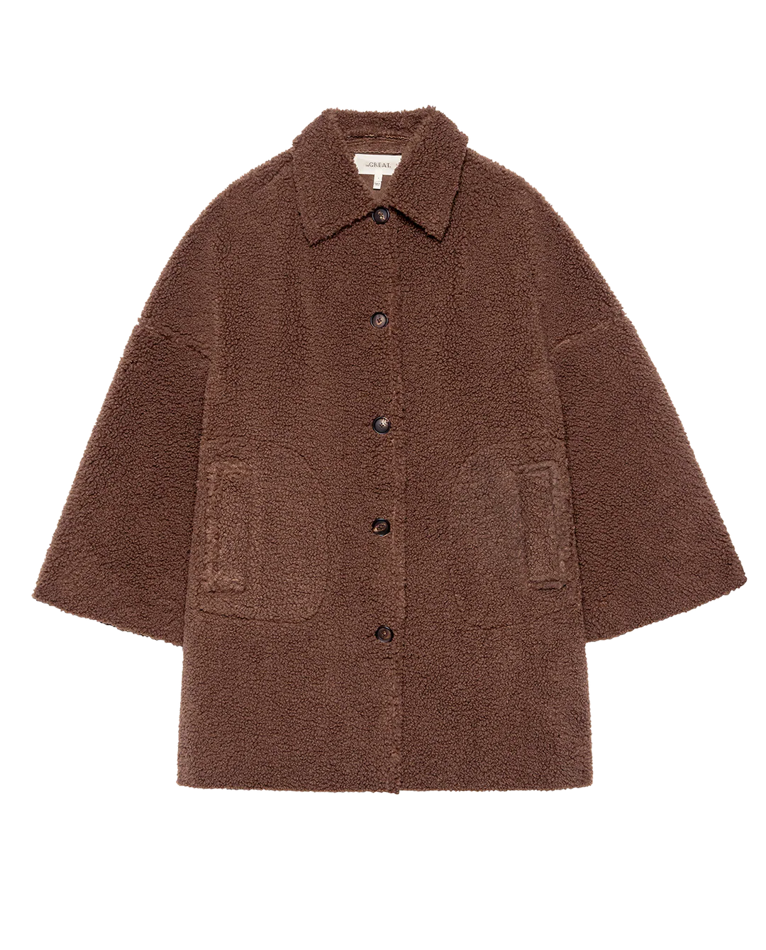 The Plush Car Coat in Chocolate