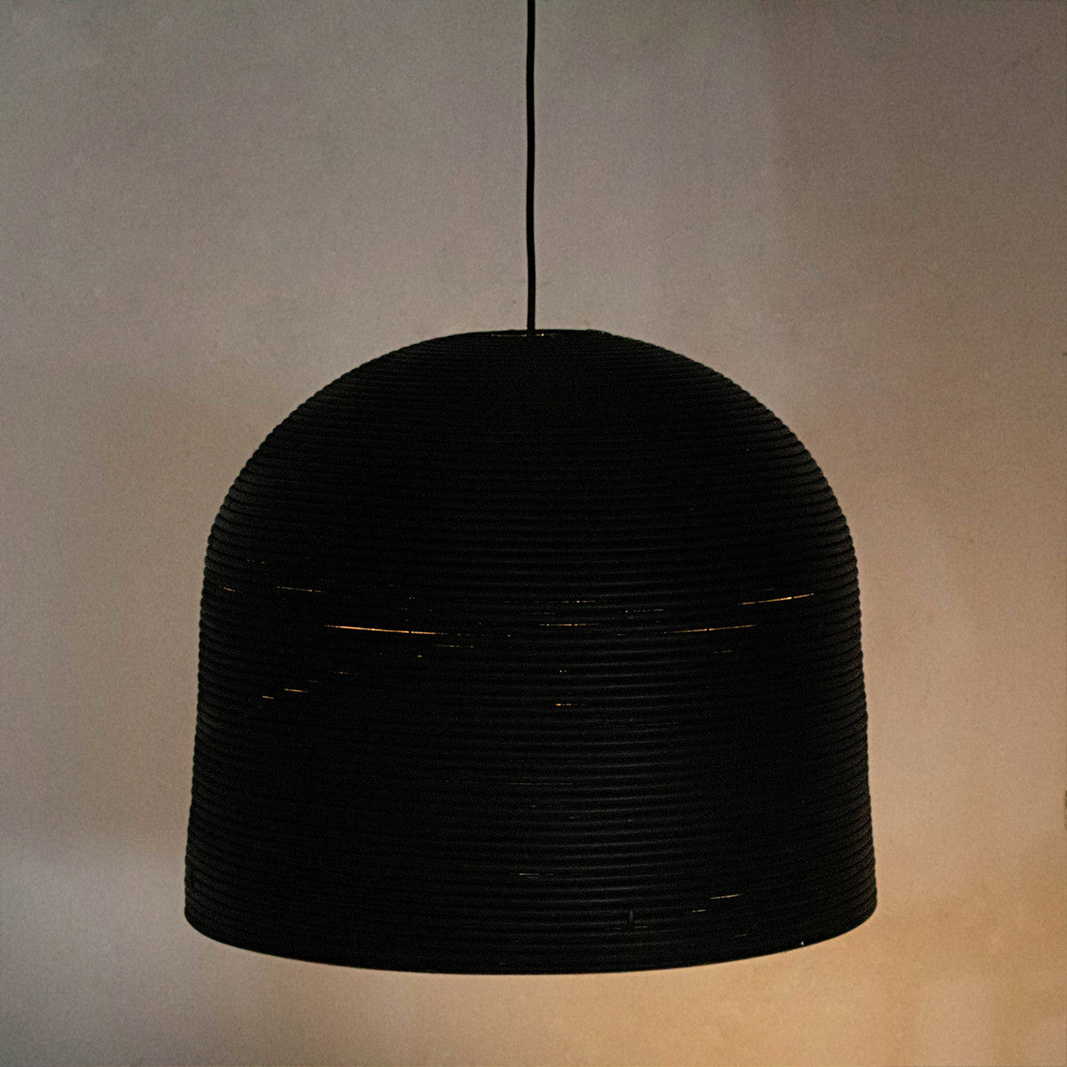 JE Java Pendant Matte Black 24"-35"
