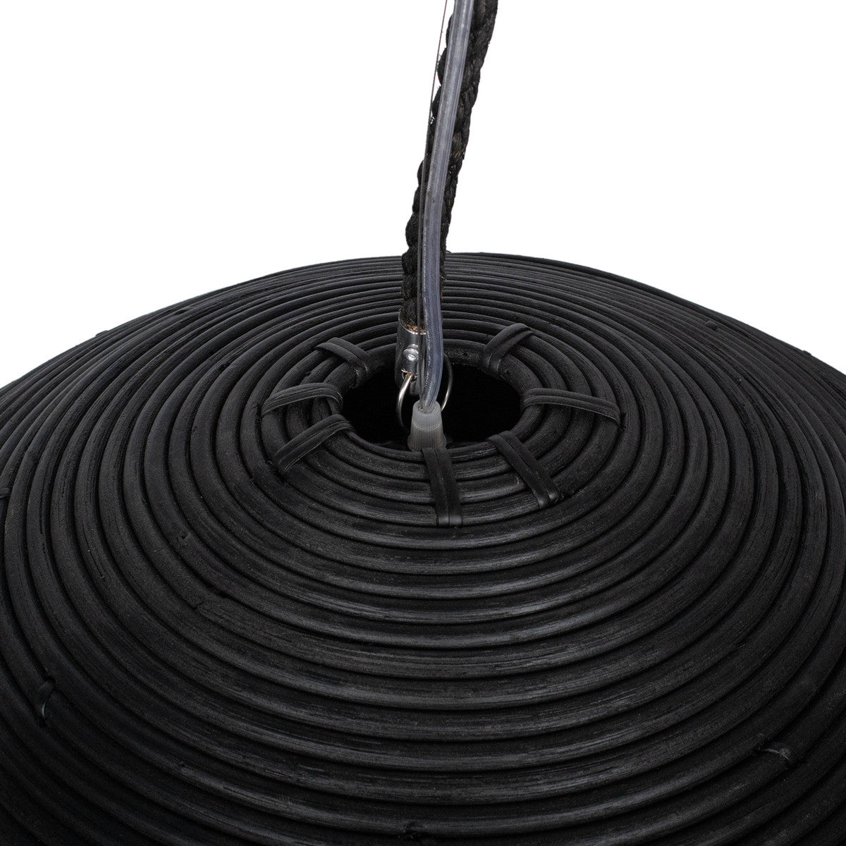 JE Java Pendant Matte Black 24"-35"