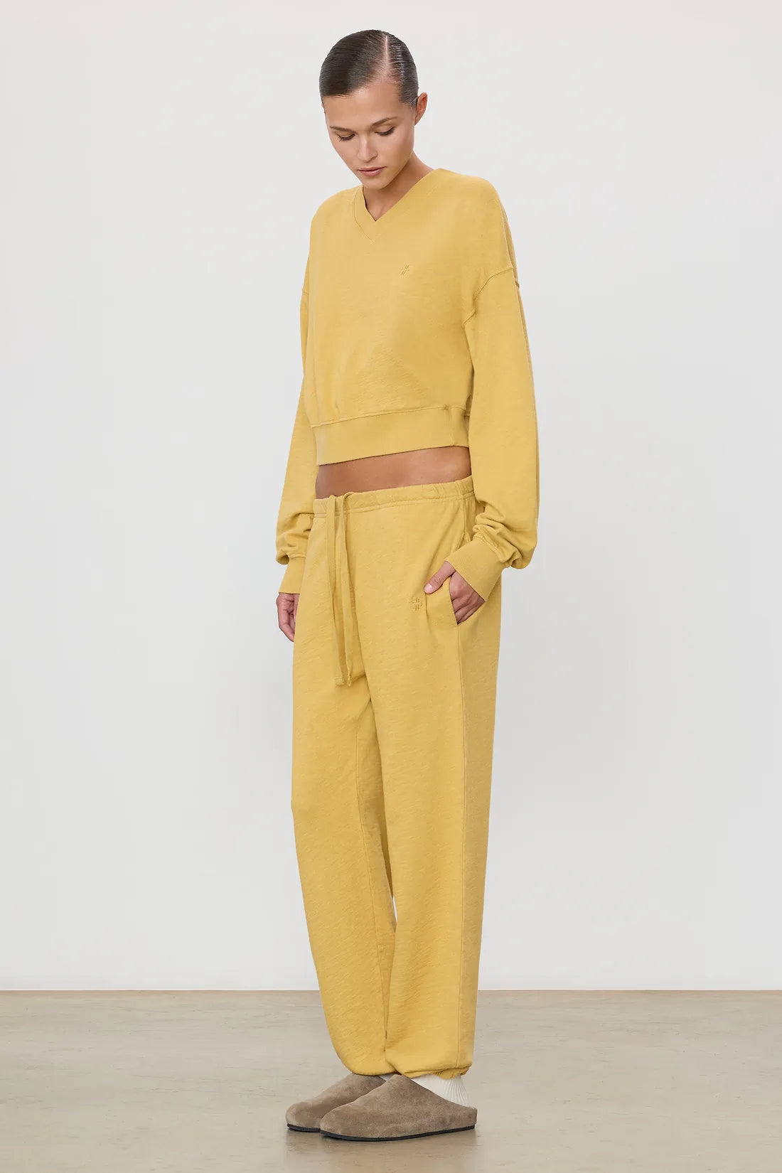Boyfriend Pocket Sweatpant in Saffron