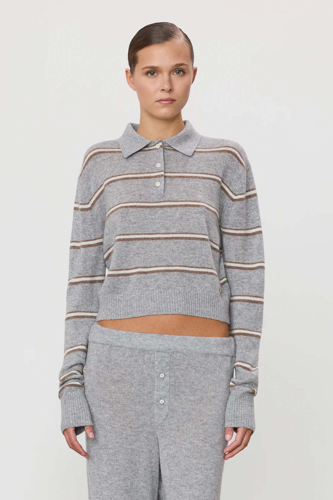 Barrett Sweater in Heather Grey