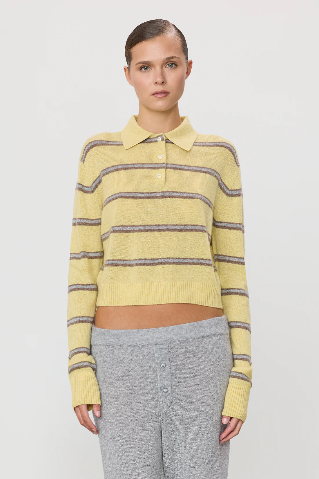 Barrett Sweater in Butter Stripe