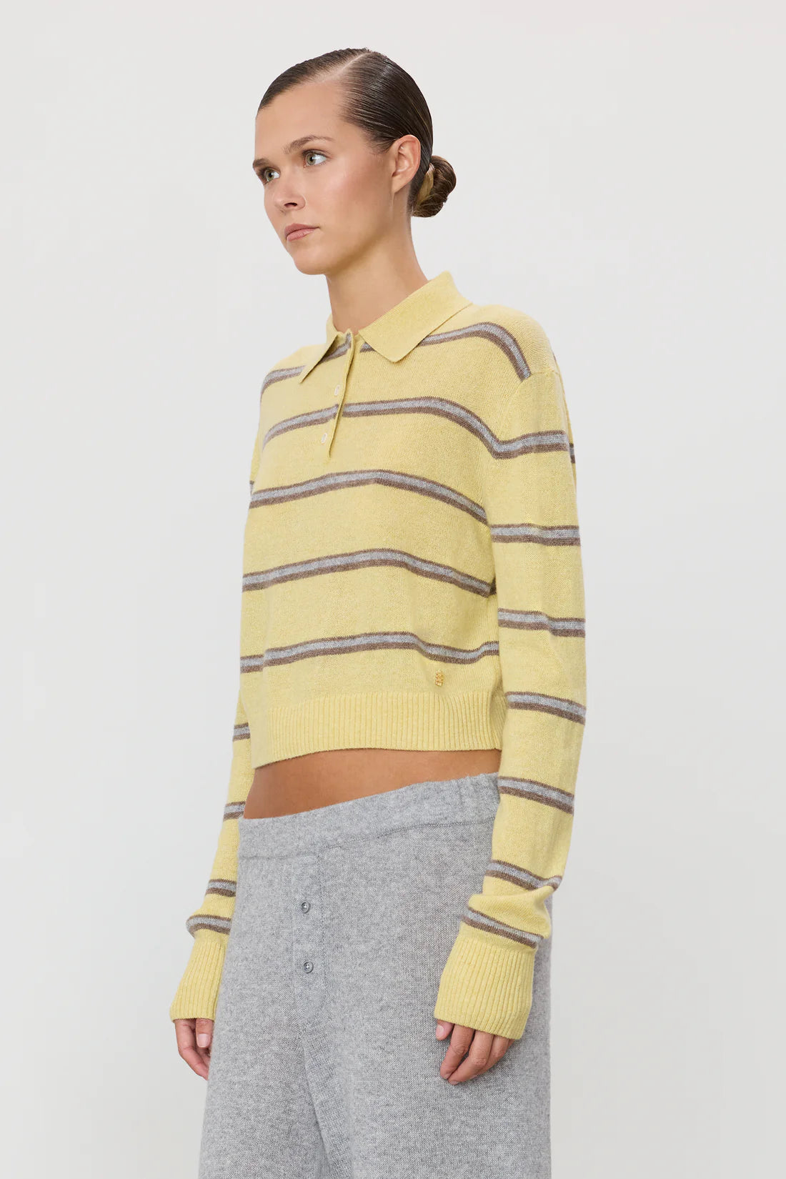 Barrett Sweater in Butter Stripe