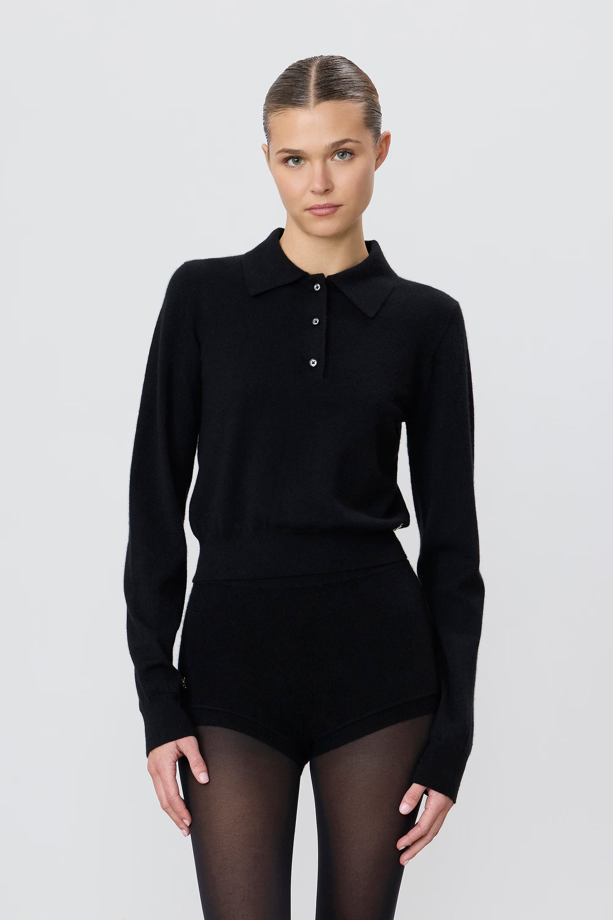 Long Sleeve Journey Top in Black