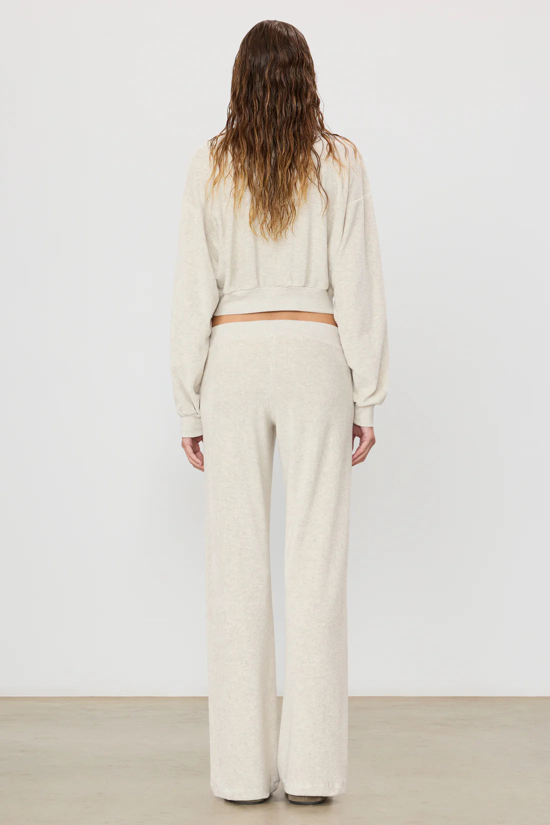 Low Rise Lounge Pant in Light Heather Grey