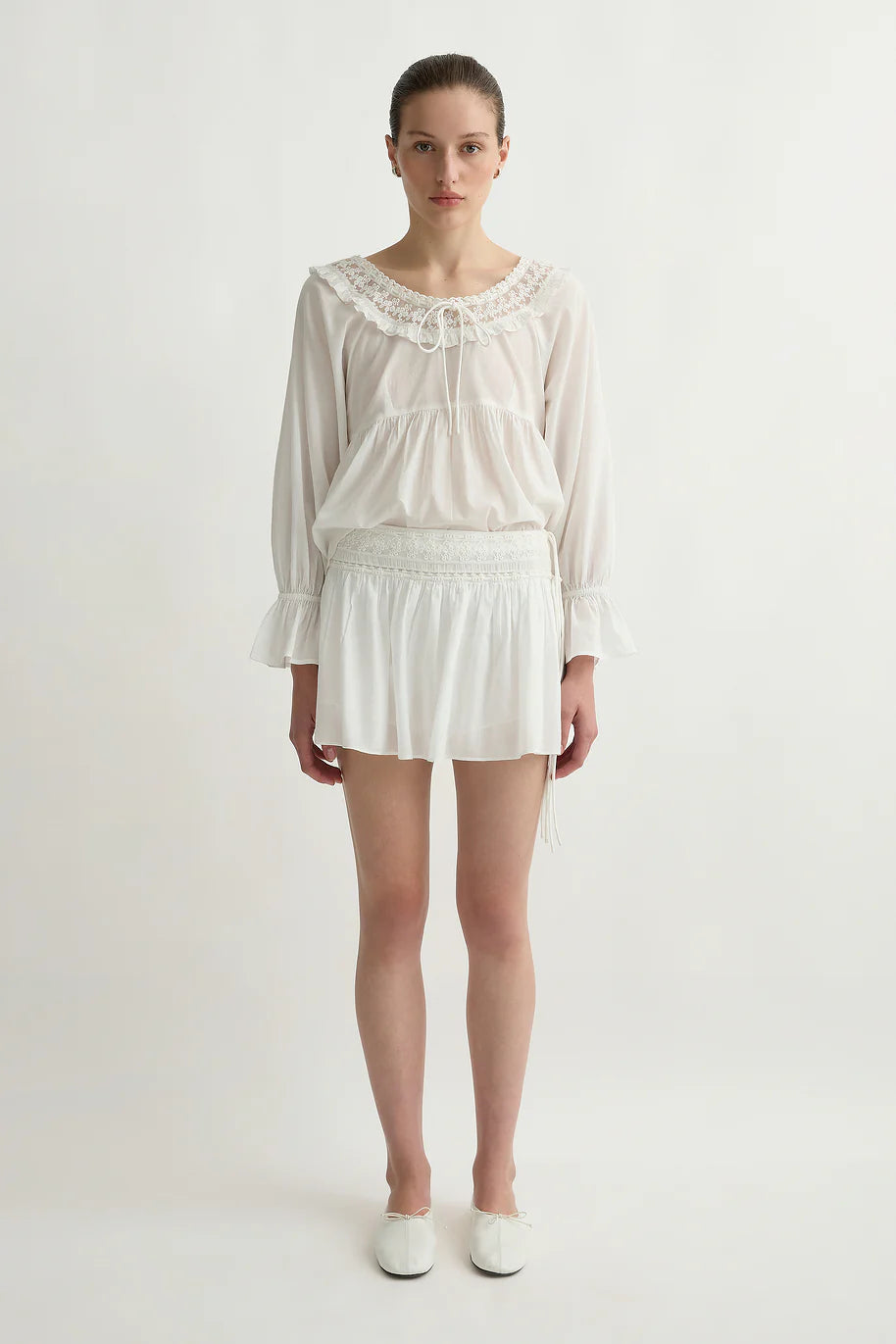 Danielle Blouse in Vintage White